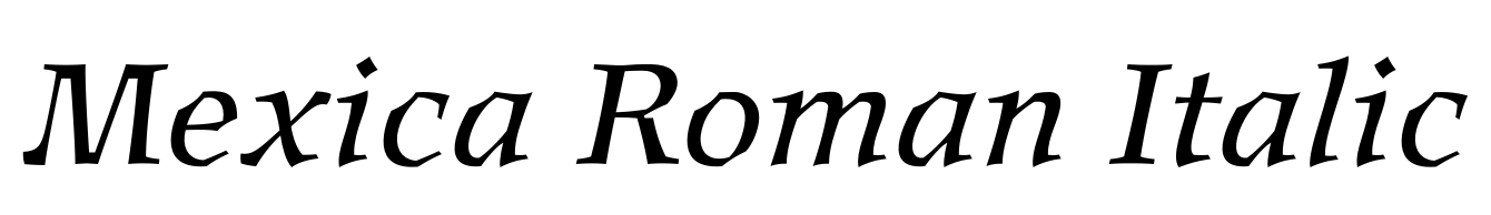 Mexica Roman Italic